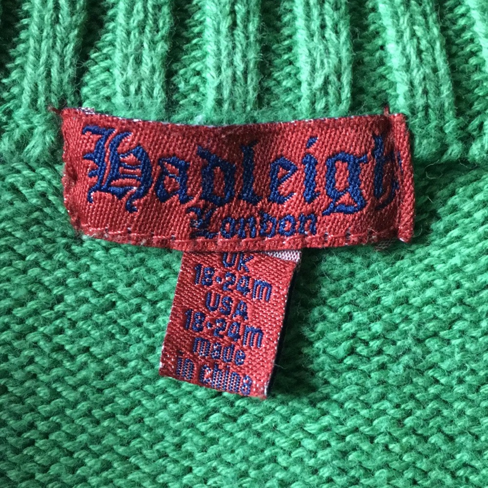 Hadleigh of London Front Zip Sweater size 18-24M - Picture 3 of 4